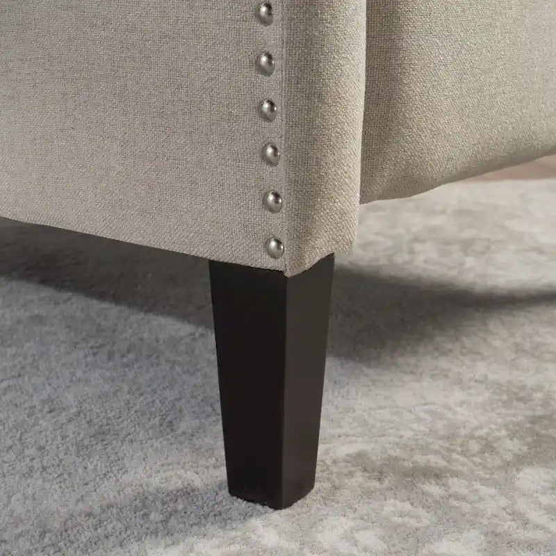 Fauteuil inclinable à dossier haut, rembourré, style classique, pour salon