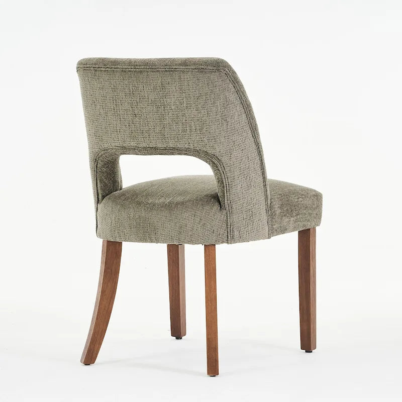 Lot de 4 chaises de salle à manger tapissées de tissu