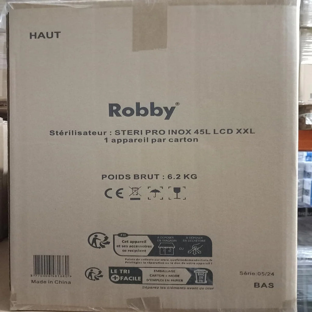 Stérilisateur De Bocaux Électrique Cuve Inox Avec Ecran Lcd, Robinet Et Minuteur 45l 2500w - STERI PRO INOX 45L LCD