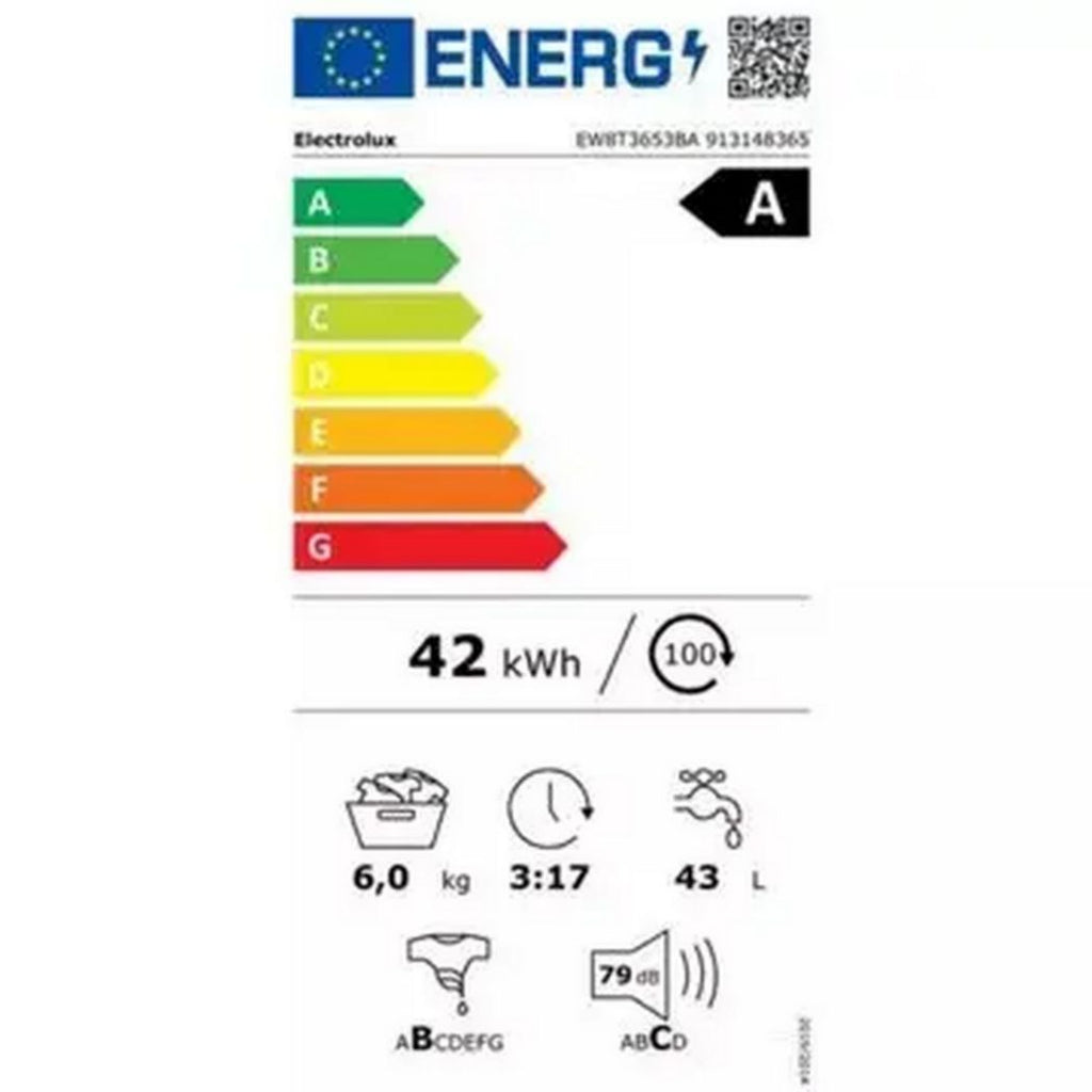 Lave-linge à chargement par le haut ELECTROLUX EW8T3653BA