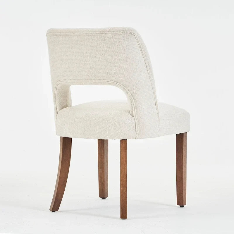 Lot de 4 chaises de salle à manger tapissées de tissu